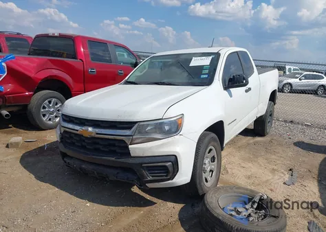 2021 Chevrolet Colorado 2Wd Long Box Wt из США, поврежденный, VIN 1GCHSBEA9M1191394